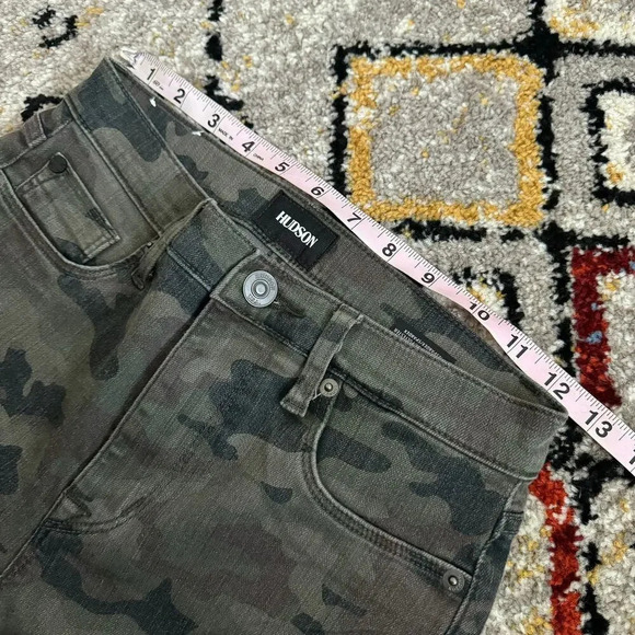 Hudson Womens Barbara Crop Super Skinny Jeans 25 Great Camouflage High Rise NEW - Picture 7 of 10